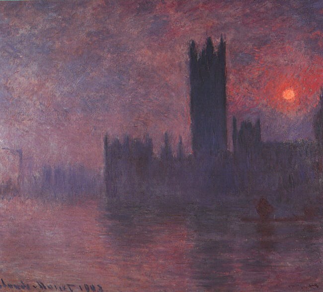 Claude Monet London Houses of Parliament at Sunset